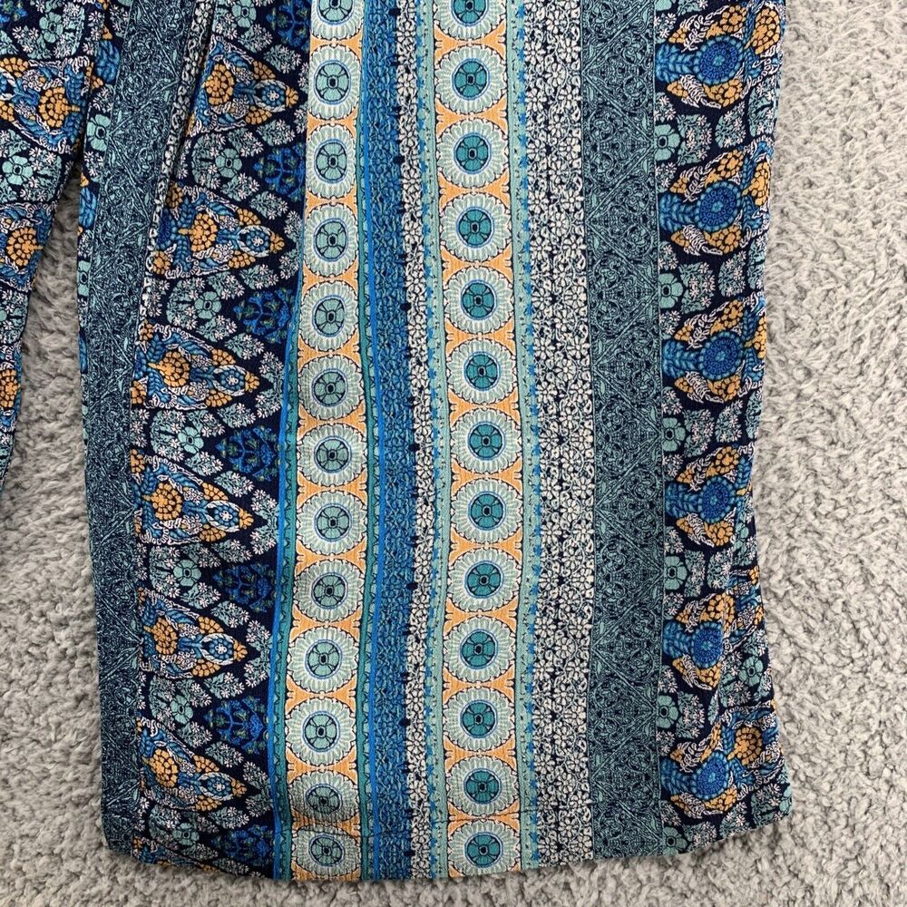 Knox Rose Women XXL Boho Pull On Pants Floral Wide Leg Bohemian Hippy Festival - Picture 6 of 16